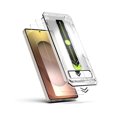 Techsuit TitanGlass CrystalHD Skærmbeskytter til Samsung Galaxy A56 A566 / S24 FE S721, Hærdet Glas, Fuld Lim, Sæt med 2 stk.