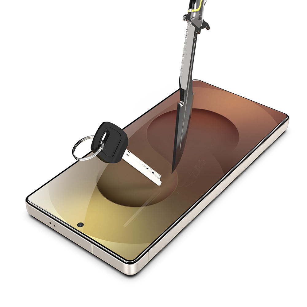 Techsuit TitanGlass CrystalHD Screen Protector for Samsung Galaxy S26 Plus S947, Tempered Glass, Full Glue, Set of 2 Pieces