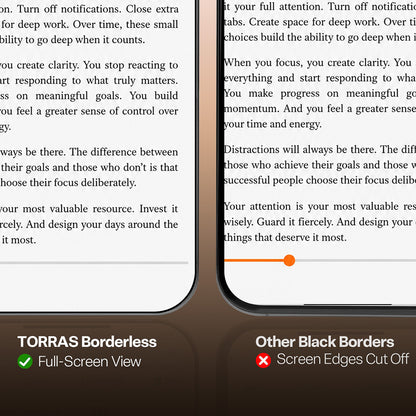 Torras HD Skærmbeskyttelsesfilm til Apple iPhone 18 Pro Max / 17 Pro Max, Hærdet Glas, Fuld Lim