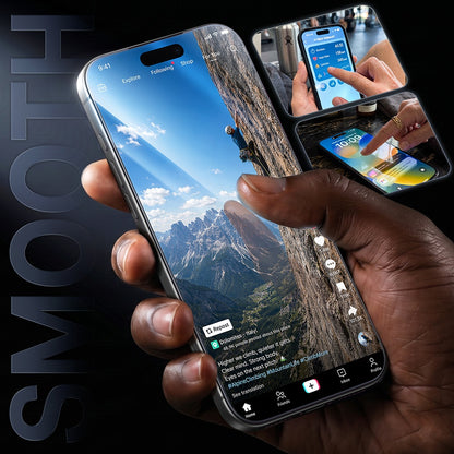 Torras HD Shield Skærmbeskyttelsesfilm til Apple iPhone 18 Pro / 17 Pro, Hærdet Glas, Fuld Lim, Sort