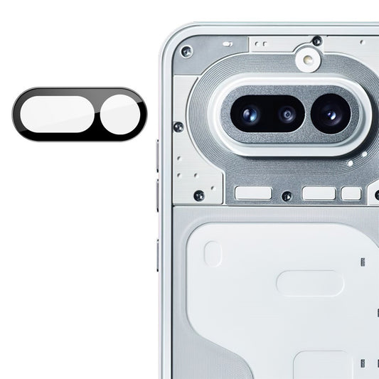 Techsuit beskyttelsesfilm til bagkamera til Nothing Phone (4a), hærdet glas, sort