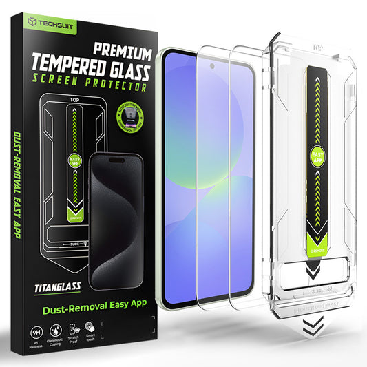 Techsuit TitanGlass CrystalHD Skærmbeskytter til Samsung Galaxy A37 5G / A36 A366, Hærdet Glas, Sæt med 2 stk.