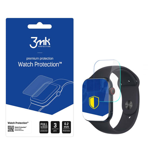 3MK Arc Beskyttelsesfilm til Apple Watch SE 40mm Series, Sæt med 3 stk., Plastik