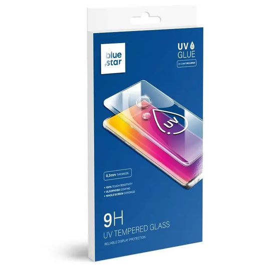 Blue Star Skærmbeskytter til Samsung Galaxy S8 G950, Hærdet Glas, UV Lim