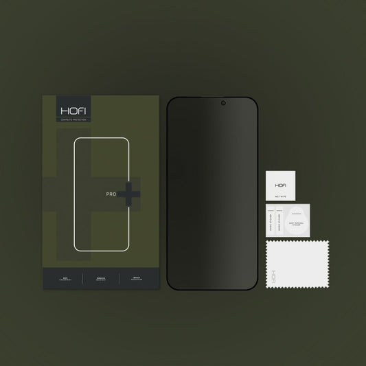 Privacy-skærmbeskyttelse HOFI PRO+ til Apple iPhone 14 Pro, hærdet glas, fuld lim