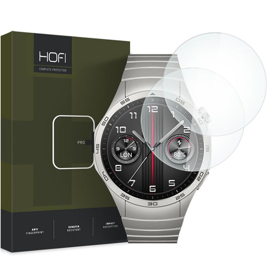 HOFI PRO+ Beskyttelsesfilm til Huawei Watch GT 4 46mm, Sæt med 2 stk., Hærdet Glas