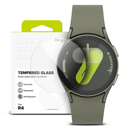 Ringke R4 Beskyttelsesfilm til Samsung Galaxy Watch7 40mm, Sæt med 4 stk., Hærdet Glas