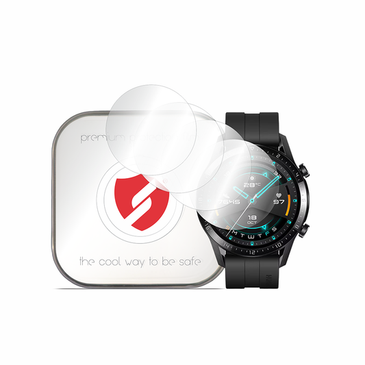 Smart Protection Premium Classic beskyttelsesfilm til Huawei Watch GT 2 46mm, sæt med 4 stk., plastik
