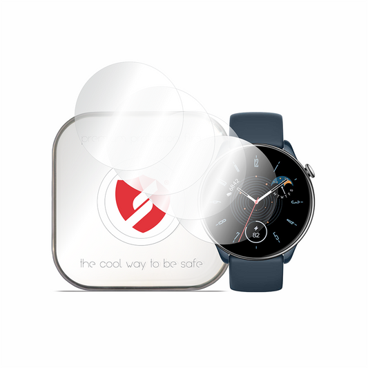 Smart Protection Premium Classic beskyttelsesfilm til Amazfit GTR Mini, sæt med 4 stk., plastik