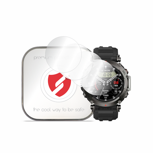 Smart Protection Premium Classic beskyttelsesfilm til Amazfit T-Rex Ultra, sæt med 4 stk., plastik