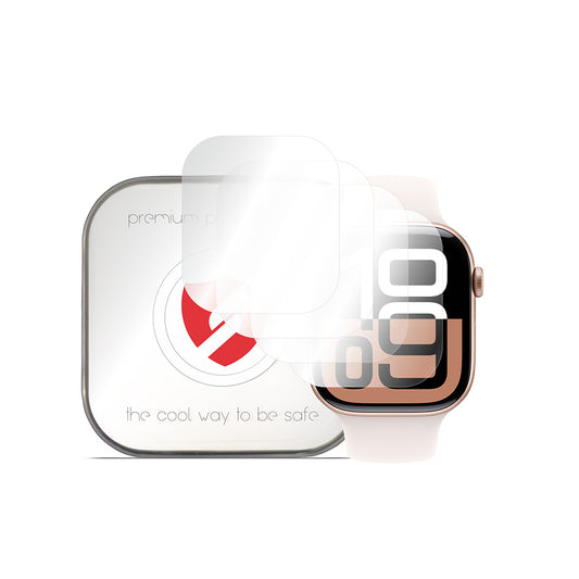 Smart Protection Premium Classic beskyttelsesfilm til Apple Watch Series 10 42mm, sæt med 4 stk., plastik
