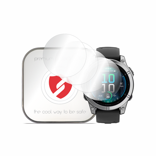 Smart Protection Premium Classic beskyttelsesfilm til Garmin Fenix E, sæt med 4 stk., plastik