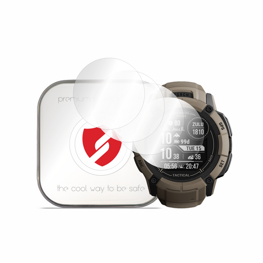 Smart Protection Premium Classic beskyttelsesfilm til Garmin Instinct 2X Solar, sæt med 4 stk., plastik