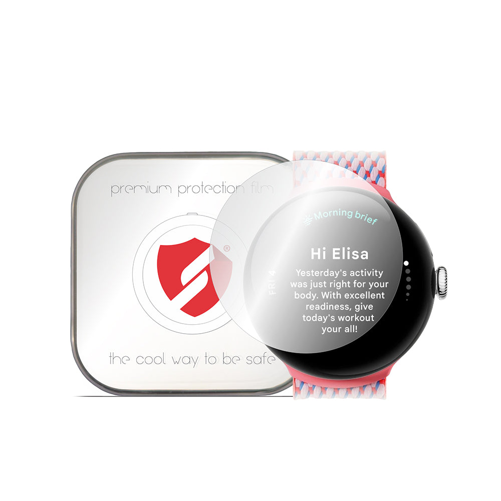 Smart Protection Premium Classic beskyttelsesfilm til Google Pixel Watch 3 41mm, sæt med 4 stk., plastik