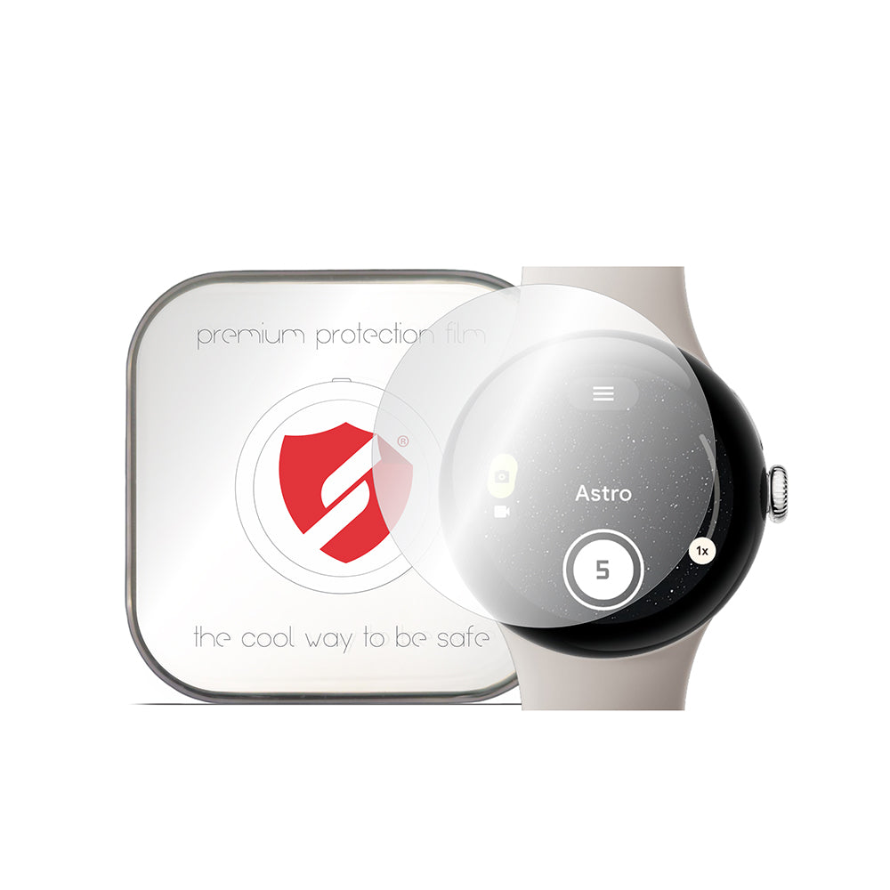 Smart Protection Premium Classic beskyttelsesfilm til Google Pixel Watch 3 45mm, sæt med 4 stk., plastik
