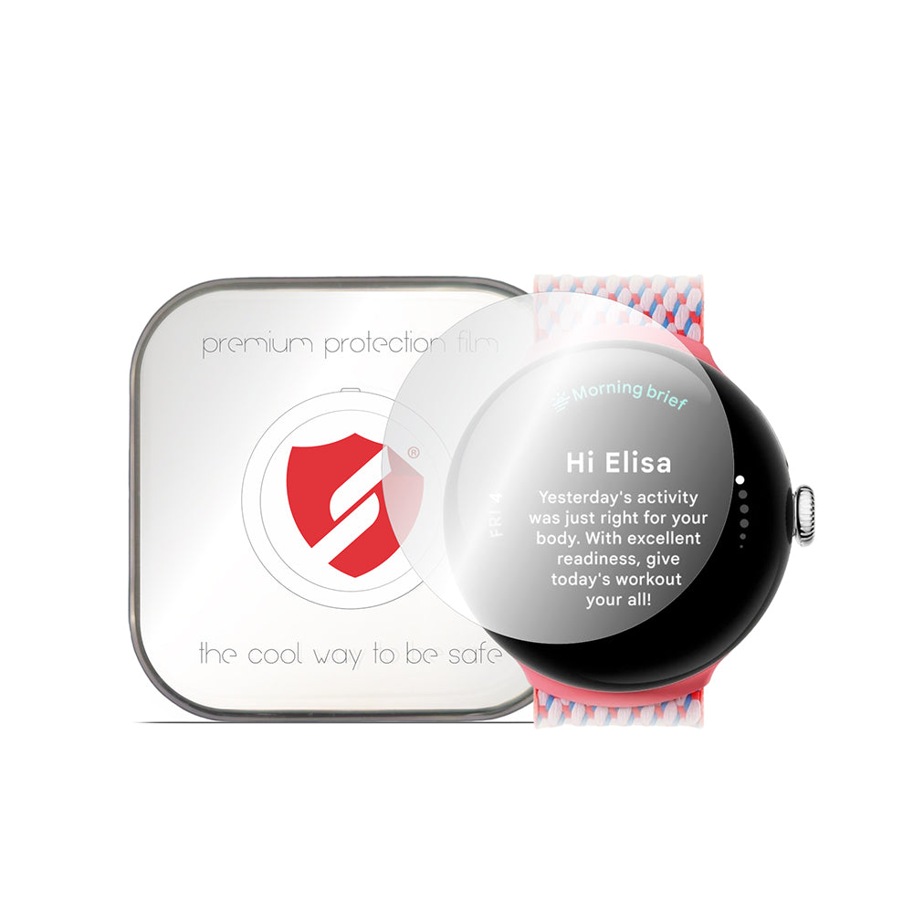 Smart Protection Premium Classic beskyttelsesfilm til Google Pixel Watch 4 41mm, Sæt med 4 stykker, Plastik