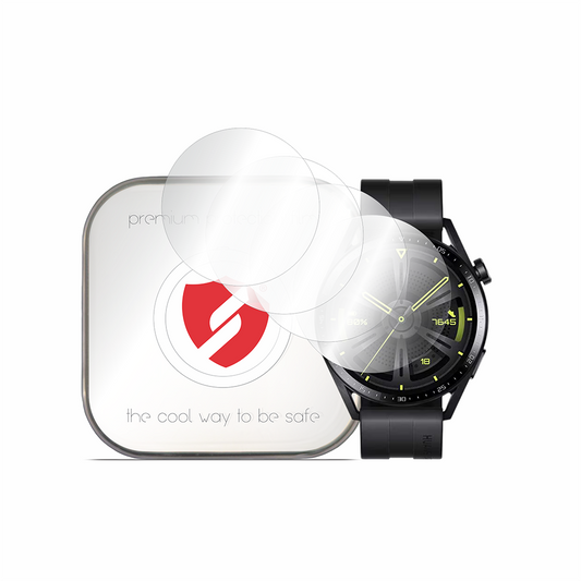 Smart Protection Premium Classic beskyttelsesfilm til Huawei Watch GT 3 46mm, sæt med 4 stk., plastik