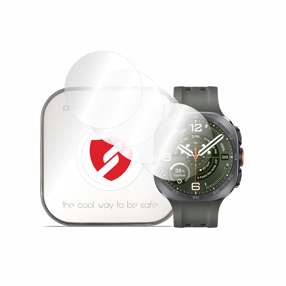 Smart Protection Premium Classic beskyttelsesfilm til Samsung Galaxy Watch Ultra2, plastik, sæt med 4 stk.