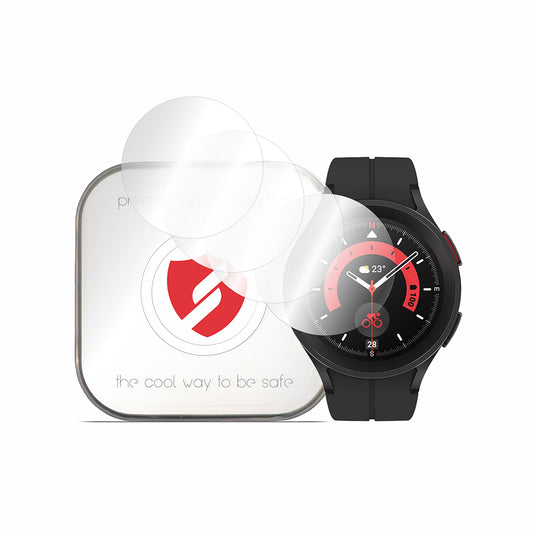 Smart Protection Premium Classic beskyttelsesfilm til Samsung Galaxy Watch5 Pro 45mm, sæt med 4 stk., plastik