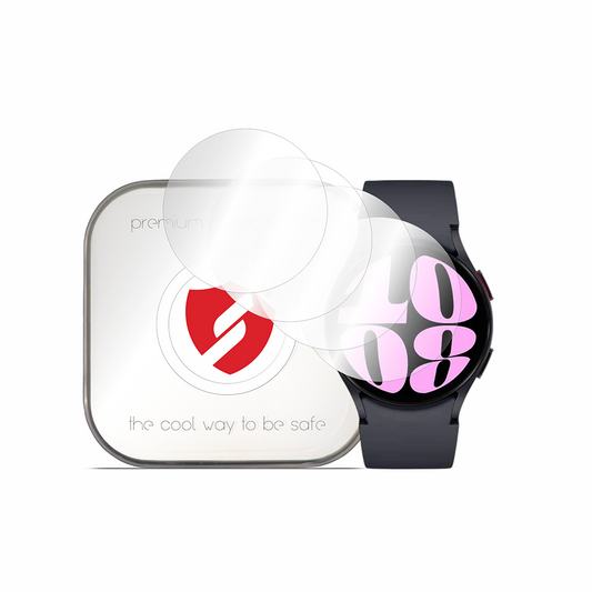 Smart Protection Premium Classic beskyttelsesfilm til Samsung Galaxy Watch6 44mm, sæt med 4 stk., plastik