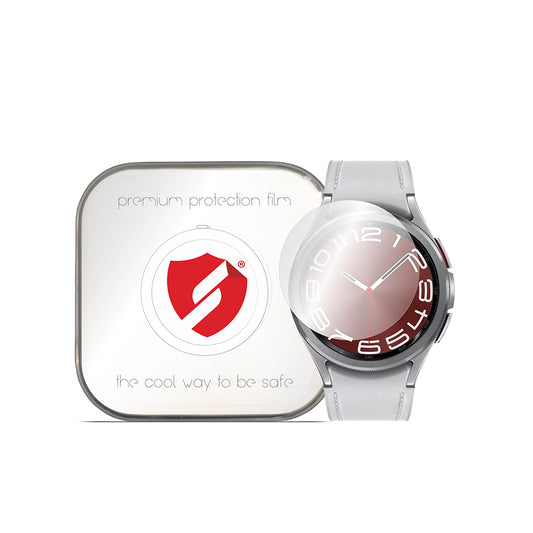 Smart Protection Premium Classic beskyttelsesfilm til Samsung Galaxy Watch6 Classic 47mm, sæt med 4 stk., plastik