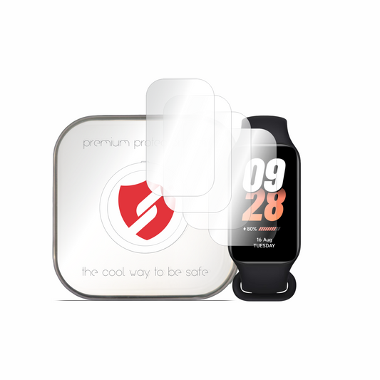 Smart Protection Premium Classic beskyttelsesfilm til Xiaomi Smart Band 8 Active, sæt med 4 stk., plastik