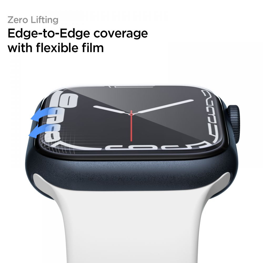 Spigen Neo Flex beskyttelsesfilm til Apple Watch 45mm / 44mm / 42mm Series, Sæt med 3 stykker, Plastik AFL04049
