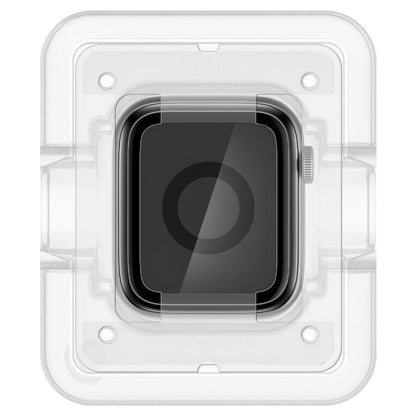 Spigen ProFlex EZ FIT beskyttelsesfilm til Apple Watch 44mm Series, Sæt med 2 stykker, Fleksibelt glas, Sort