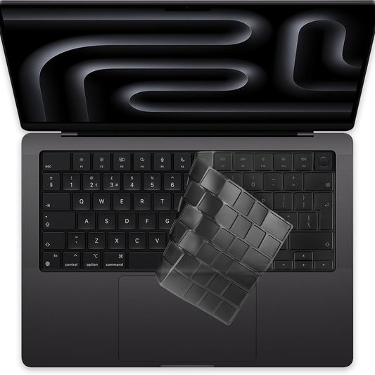 Techsuit PureTypeX Tastaturbeskyttelse til Apple MacBook Pro 14 (2021 - 2024) / Air 13 (2022 - 2025) / Air 15 (2022 - 2025), Transparent