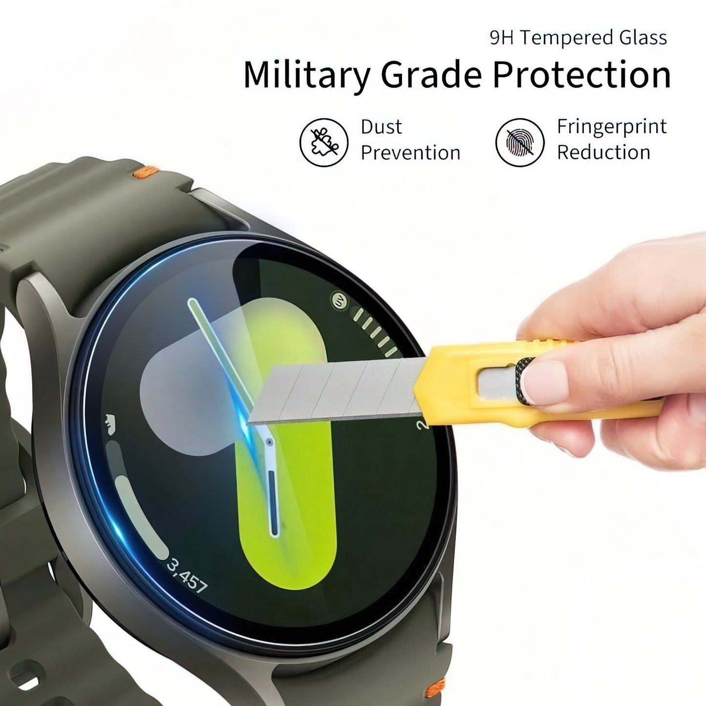 Beskyttelsesfilm Tech-Protect Fit+ til Huawei Watch GT 6 41mm, Sæt med 2 stykker, Hærdet glas