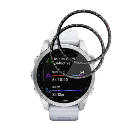 Beskyttelsesfilm Techsuit Nano Flex til Garmin Fenix 7S, Sæt med 2 stykker, Plastik, Sort