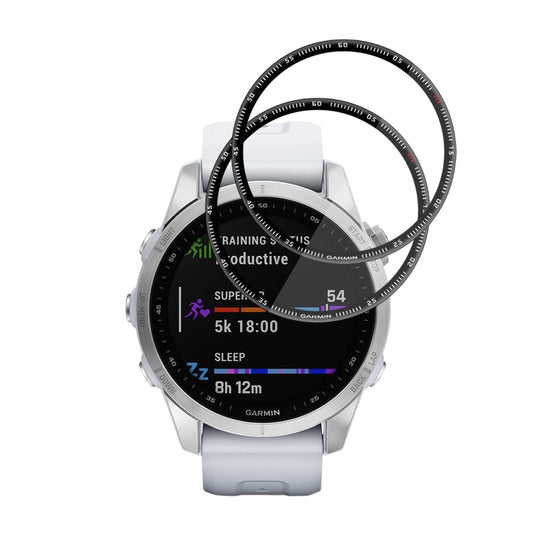 Beskyttelsesfilm Techsuit Nano Flex til Garmin Fenix 7S, Sæt med 2 stykker, Plastik, Sort