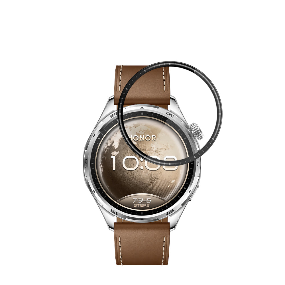 Techsuit Nano Flex Beskyttelsesfilm til Honor Watch 6, Plastik, Sæt med 2 stk., Sort