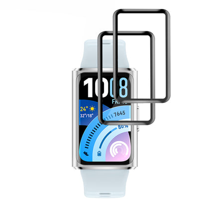 Beskyttelsesfilm Techsuit Nano Flex til Huawei Band 11 Pro, Sæt med 2 stykker, Plastik, Sort