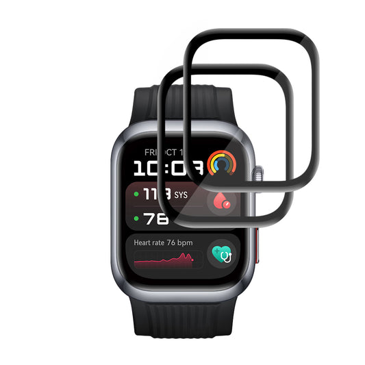 Beskyttelsesfilm Techsuit Nano Flex til Huawei Watch D2, Sæt med 2 stykker, Plastik, Sort