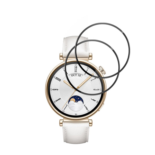 Beskyttelsesfilm Techsuit Nano Flex til Huawei Watch GT 4 41mm, Sæt med 2 stykker, Plastik, Sort