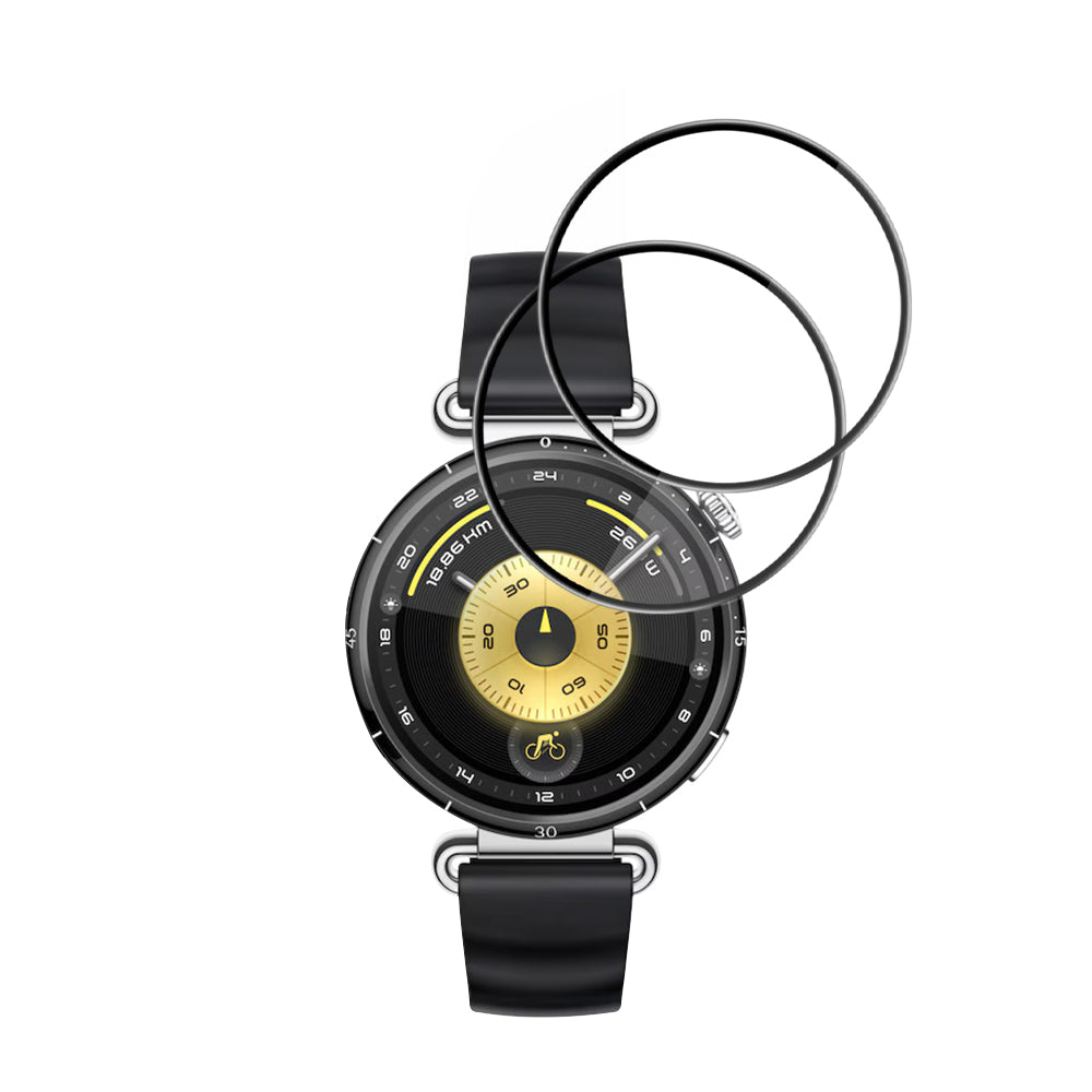 Beskyttelsesfilm Techsuit Nano Flex til Huawei Watch GT 6 41mm, Sæt med 2 stykker, Plastik, Sort