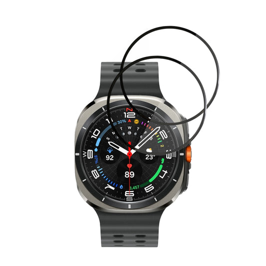 Beskyttelsesfilm Techsuit Nano Flex til Samsung Galaxy Watch Ultra, Sæt med 2 stykker, Plastik, Sort