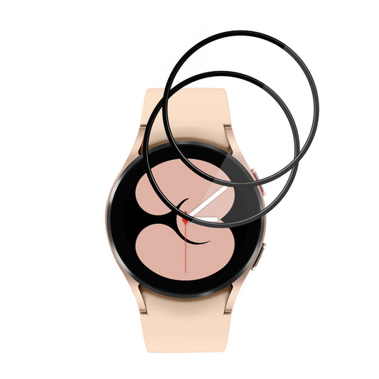 Beskyttelsesfilm Techsuit Nano Flex til Samsung Galaxy Watch4 40mm, Sæt med 2 stykker, Plastik, Sort