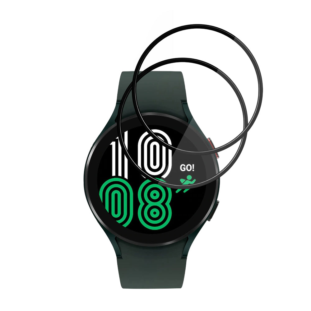 Beskyttelsesfilm Techsuit Nano Flex til Samsung Galaxy Watch4 44mm, Sæt med 2 stykker, Plastik, Sort