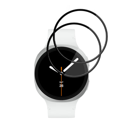Beskyttelsesfilm Techsuit Nano Flex til Samsung Galaxy Watch8 44mm, Sæt med 2 stykker, Plastik, Sort