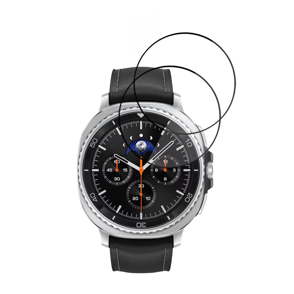 Beskyttelsesfilm Techsuit Nano Flex til Samsung Galaxy Watch8 Classic, Sæt med 2 stykker, Plastik, Sort