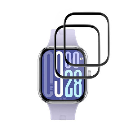 Techsuit Nano Flex beskyttelsesfilm til Xiaomi Redmi Watch 5, Sæt med 2 stykker, Plastik, Sort