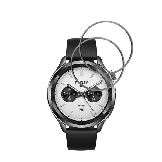 Beskyttelsesfilm Techsuit Nano Flex til Xiaomi Watch S4, Sæt med 2 stykker, Plastik, Sort