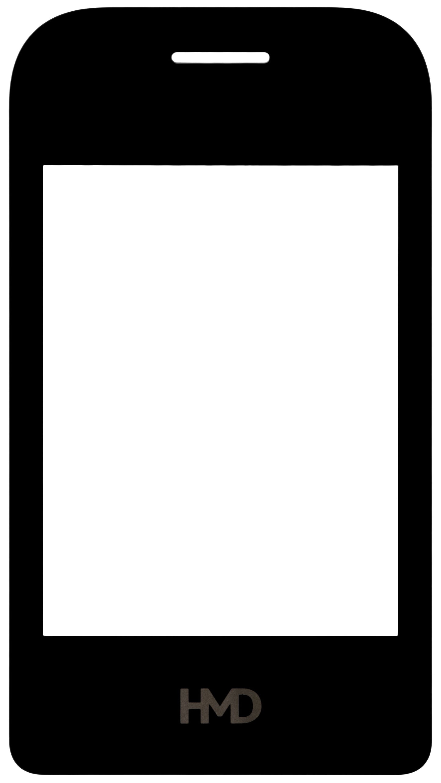 LCD-displaymodul til HMD 2660 Flip, sort