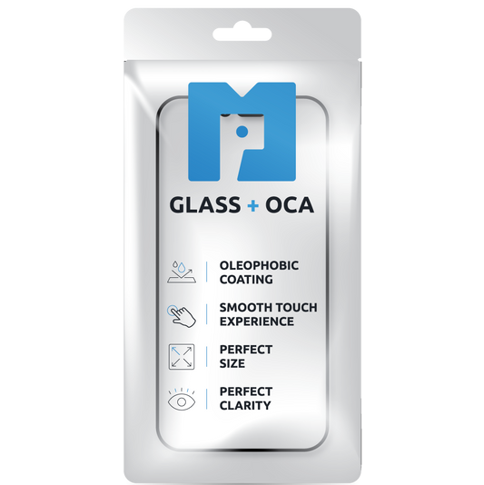 Skærmglas + OCA MP kompatibel med Apple Watch Series 10 42mm, Sort