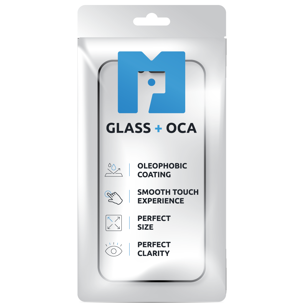 Skærmglas + OCA MP kompatibelt med Apple Watch Series 10 46mm, Sort