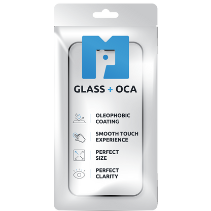 Skærmglas + OCA MP kompatibelt med Apple Watch Series 10 46mm, Sort