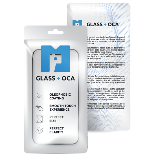 Skærmglas + OCA MP kompatibel med Apple Watch Series 10 42mm, Sort
