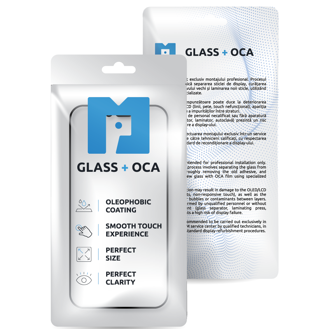 Skærmglas + OCA MP kompatibelt med Apple Watch Series 10 46mm, Sort